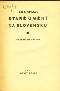 Staré umění na Slovensku