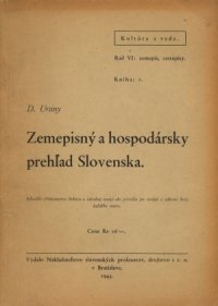 Zemepisný a hospodársky prehľad Slovenska