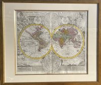 [Mapa sveta] Planiglobii Terrestris cum utroq(ue) Hemisphaerio Caelesti generalis exhibitio.