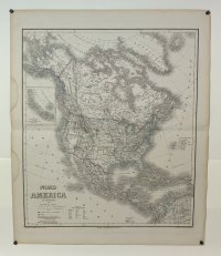 [Severná Amerika] Nord America mit West Indien; litografia