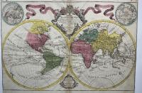 [Mapa sveta] Mappa totius mundi adornata juxta Observationes Dnn Academiae Regalis Scientiarum et nonorum aliorum, fecundum annotationes recentissimus edita Per Gulielum De L´Isle Celeberrinum  Regis Galliae Geographum