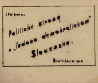 Politické strany v "ľudovo demokratickom" Slovensku.