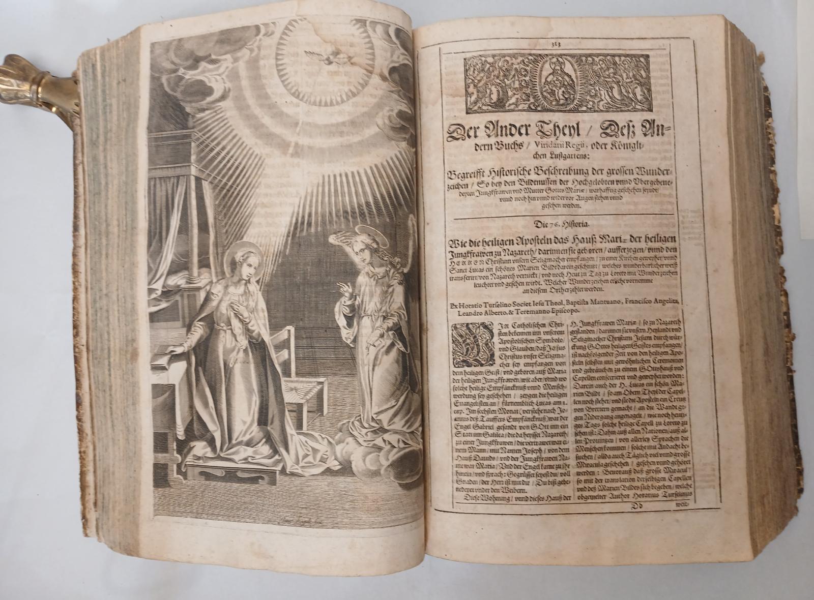 Viridarium Regium Illustrium miraculorum et historiarum. Daß ist Königlicher Lustgart : Darin die aller vortrefflichsten Miraculn und Historien, so Gott Zu allen Zeiten, an berümbten orten, bey heiligen Sachen - Leucht Valentin (ukážka 1)