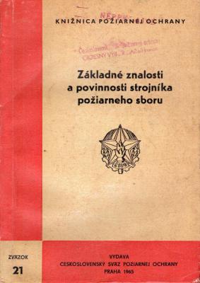 Základné znalosti a povinnosti strojníka požiarneho sboru