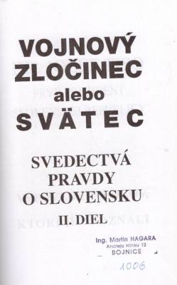 Svedectvá pravdy o Slovensku II.