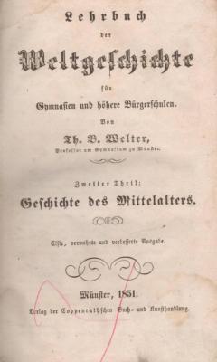 Lehrbuch der Weltgeschichte für gymnasien und höhere Bürgerschulen