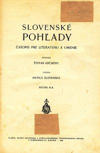 Slovenské pohľady XLII. I.-II.