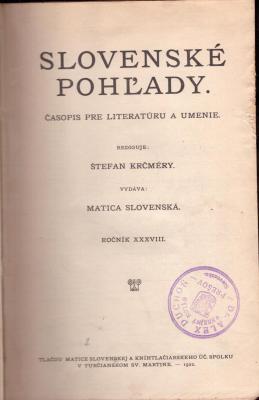 Slovenské Pohľady I.-II.