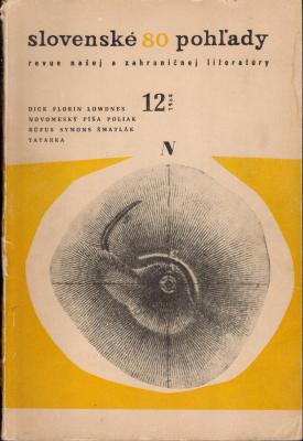 Slovenské pohľady 80 - revue našej a zahraničnej literatúry - číslo 12/1964