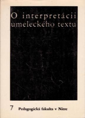 O interpretácii umeleckého textu