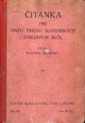 Čítanka pre piatu triedu slovenských stredných škôl