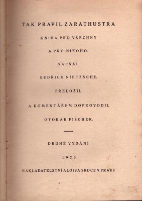Tak pravil Zarathustra I.-III.