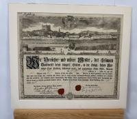 [Bratislava, výučný list] Wir Vorstcher und andere Weister, des ehrsamen Handwerks deren bürgerl. ... Pressburg