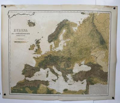 Europa Oro-Hydrographischen Verhältnissen