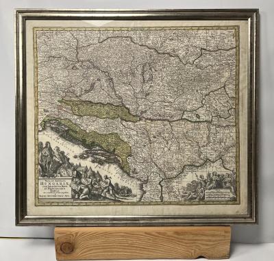 [Uhorsko] Nova et accurata Hungariae cum adiecentibus regnis et principatibus tabula...