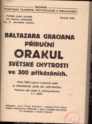 Příruční orakul světské chytrosti ve 300 přikázáních
