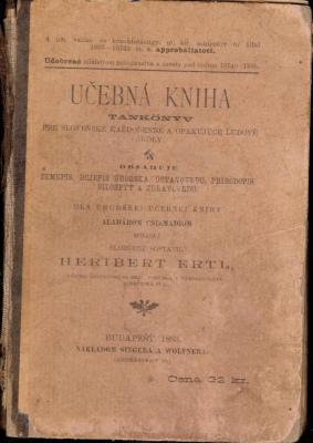 Učebná kniha - Tankönyv pre slovenské každodenné a opakujúce ľudové školy