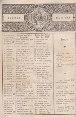 Kalendár Jednota, 1914