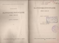 Slovenské povstanie roku 1848-49 I. - II.