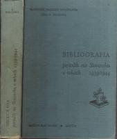 Bibliografia periodík na Slovensku v rokoch 1939-1944