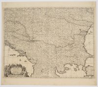 [Uhorsko] Theater des Ooriogs in Hongarye Tussen de keyserlyke en de Turken. Theatre de la Guerre en Hongrie Entre les Imperiaux & les Turcs