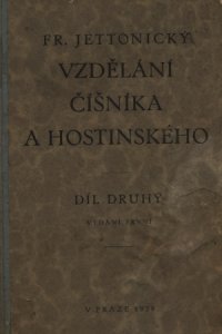 Vzdělání číšníka a hostinského II.