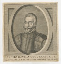 [Portrét] Sancho D´avila Govvernevr de la ...; medirytina