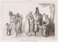 [Ľudia z Uhorska] Paysans et Paysanes Hongrois, Hongrie; litografia