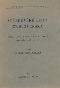 Středověké listy ze Slovenska