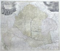 [Nástenná mapa Uhorska] Regnorum Hungariae, Dalmatiae, Sclavoniae, Bosniae et Serviae cum Principatu Transylvaniae, maximaque Parte Valachiae, nova et exacta tabula...