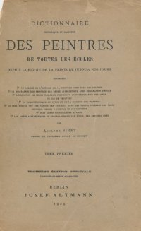 Dictionnaire des peintres e toutes les écoles, I, II