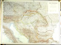 [Politická mapa, tok Dunaja] Der Donauraum