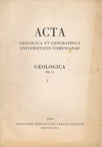 Acta geologica et geographica Universitatis Comenianae